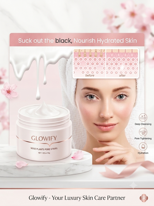 Front view of Glowify Blackhead Remover for removing blackheads and excess oil